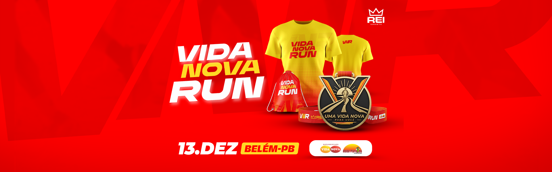 Cartaz de divulgação da prova Vida Nova Run